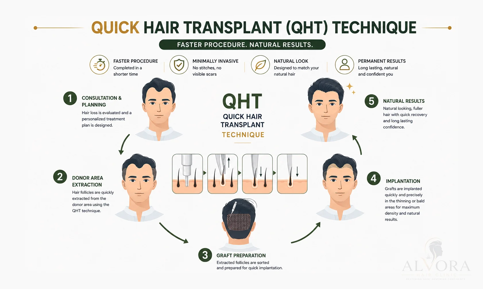 QHT Protocol Hair Transplant in Ludhiana