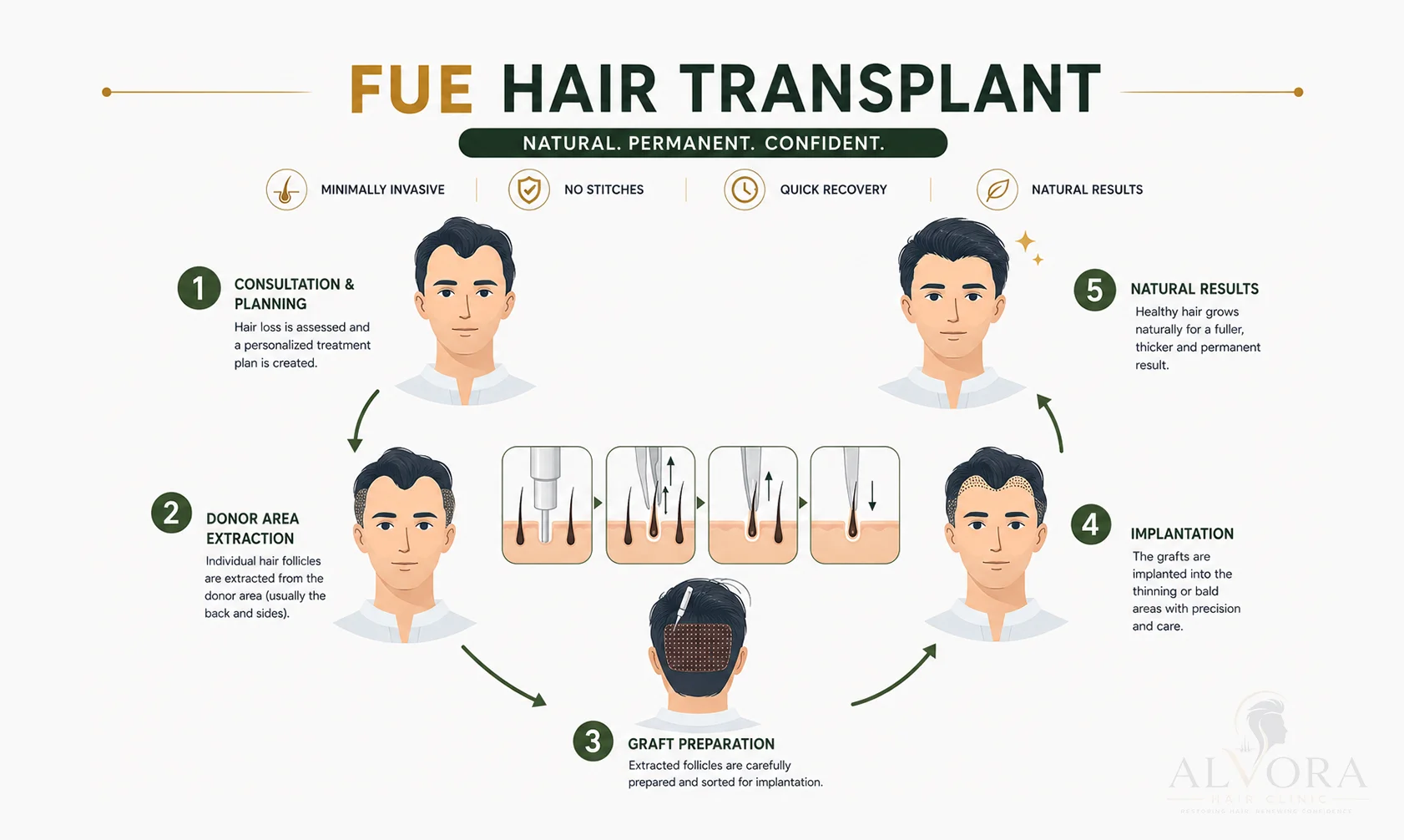 FUE Hair Transplant in Ludhiana